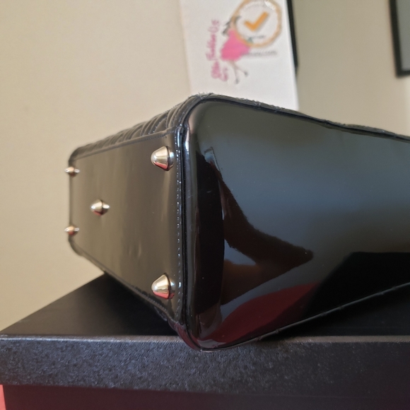 Lady Dior black patent silver hw large bag - Picture 7 of 10